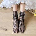 Miniatyrbillede 3 af 10: 2 Stk Strømper Lolita SORT black