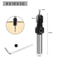 Miniatyrbilde 1 av 10: Forsenkende borkrone Rundt skaft 8X10X3.0 8x10x3.0