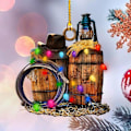 Miniatyrbillede 3 af 7: Hat Støvler Ornament Xmas Tree Hanging Sign C-3PCS C-3PCS C-3pcs