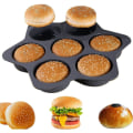 Miniatyrbilde 7 av 10: Hamburgerbolleform Silikonform GRÅ Grey