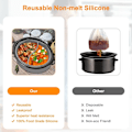 Miniatyrbilde 9 av 10: Grå Slow Cooker Liners Passer Crockpot 6-8 QT, gjenbrukbare Crock Pot Liners