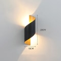 Miniatyrbillede 1 af 9: Spiral Design LED Væglampe Moderne Nordic Sconce Lampe black&gold warm white light-warm white light