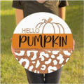 Pikkukuva 3 / 10: Tervetuloa syksyn ovikyltti Pumpkin kyltti DESIGN 2 DESIGN 2 Design 2