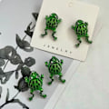 Miniatyrbillede 4 af 7: 1 par frø øreringe dyr ørestikker STYLE 1-CLIP STYLE 1-CLIP Style 1-Clip