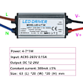 Miniatyrbillede 1 af 9: LED Driver Adapter Transformer 4-7W 4-7W 4-7w