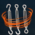 Miniatyrbilde 7 av 10: 2stk Sperre wirestrammer M4 M4 M4