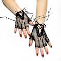 Miniatyrbillede 3 af 4: 2Par Fishnet Net Handsker Mesh Handsker Disco vanter 2 pairs