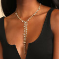 Pikkukuva 9 / 10: Täysi tekojalokivi ketju Choker Diamond Statement kaulakoru GOLD Gold Style 1-Style 1