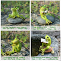 Miniatyrbillede 3 af 10: Figur Frøstatue C C