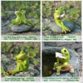 Miniatyrbillede 3 af 10: Statue af frøfigur A A
