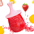 Miniatyrbillede 7 af 10: Silikone Popsicle Forme DIY Ice Pop Forme Hjemmelavet PINK Pink