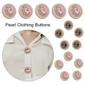 Miniatyrbillede 5 af 10: 5 stk Pearl tøjknapper Skjorteknapper SORT 20MM5STK 5STK black 20MM5pcs-5pcs