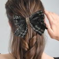 Miniatyrbilde 7 av 10: Sløyfe-hårklemme Chiffon-hårkort 10 10 10