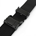 Miniatyrbillede 6 af 10: Nylon flettet bælte automatisk spænde linning SORT black