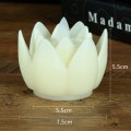 Miniatyrbillede 2 af 10: Lotus Lyselampe Ønskelampe HVID 1 LYS 1 LYS white 1 light-1 light