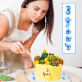 Miniatyrbilde 10 av 10: 3 sett Alfabet Number Cake Stempel Opper Small Case Stamp Set numbers&symbols