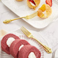 Miniatyrbillede 3 af 8: 4 stk Dessertgaffel i rustfrit stål Retrogaffel i rustfrit stål 4 4 pcs
