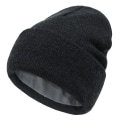 Miniatyrbillede 1 af 10: Beanie Hat Cuffed Beanie SORT GRÅ SORT GRÅ Black Gray