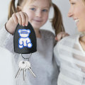 Miniatyrbillede 10 af 10: 2 STK Pull Out Car Key Case Pull Out Key Sleeve KAFFE coffee