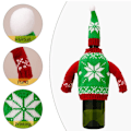 Miniatyrbilde 6 av 10: Jule champagneflaskehatt Vinflaskepose C C C