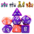 Pikkukuva 3 / 10: 7 kpl / set DND Dice Polyhedral Dice STYLE 8 STYLE 8 Style 8
