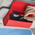 Pikkukuva 5 / 9: Auton aurinkolasien case Clip Auton aurinkolasien pidike PUNAINEN Red