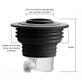 Miniatyrbilde 2 av 10: Gulvsluk Sluklokk SORT black