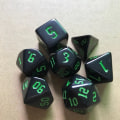 Miniatyrbild 3 av 10: 7st/ set DND-tärningar Polyedriska tärningar VIT White