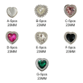 Miniatyrbilde 2 av 10: 5 stk Hjerteformede knapper Skjorteknapper 23MME-5STK E-5STK 23MME-5pcs