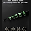 Miniatyrbillede 7 af 10: 14/22 Stk Fiskestang Wire Ring Fiskeline Guide 21MM 21mm setLuminous
