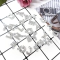 Pikkukuva 3 / 3: A-Z Letter Charms tekojalokivi Alphabet Charms A-Z Letter Charms