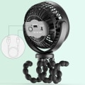 Miniatyrbillede 3 af 8: Blæksprutte Fan Stroller Fan SORT 5200MAH 5200MAH