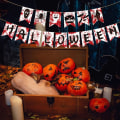 Miniatyrbillede 7 af 10: Halloween Banner Bagtæppe Dekor Pendant A A A