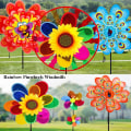 Miniatyrbillede 4 af 10: Farverige dyrevindmøller Layout Pinwheels Legetøj 4 4 4