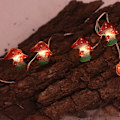 Miniatyrbillede 8 af 10: 3D Mushroom Lamp String Lamper Mushroom 2M 20LED-BATTERI 2M 2m 20Led-Battery