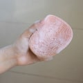 Miniatyrbild 4 av 7: Tre Finger Badborste Massage Dusch Borste LILA Purple