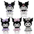 Miniatyrbilde 2 av 10: Søt My Melody Tegneserie Kuromi Plysj Leke Purple Skirt