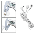 Miniatyrbilde 5 av 7: 4 stk 2-veis maskin massasjeknapp kabel elektrode TENS ledninger 4PCS