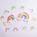 Pikkukuva 7 / 10: 5 kpl Syntymäpäiväkakkukoristeita Rainbow Cake Toppers 3 3 3