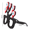 Miniatyrbilde 8 av 10: 3/12 stk Halloween briller Morsomme gresskar briller F-3 STK F-3 STK F-3Pcs