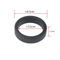 Miniatyrbilde 2 av 10: 2 Stk Gummi Ring Bagasje Hjul Ring SORT SORT black
