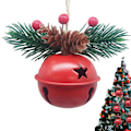 Miniatyrbilde 10 av 10: 3 STK Juletre hengende bjeller Dekor Julebjeller anheng Red