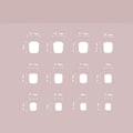 Miniatyrbilde 2 av 8: 24stk False Nails Short Square JP2485 JP2485