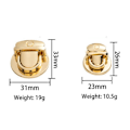 Pikkukuva 2 / 10: 2 kpl Kestävä lukko Kääntölukko 23X26MM4 4 23x26mm4