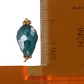 Miniatyrbilde 3 av 9: Crystal Charms Teardrop Crystal Charms fasettert Teardrop