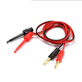 Miniatyrbillede 4 af 4: 4 mm prøvekrog clips Banan stik testledninger Multimeter test