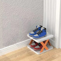 Miniatyrbild 1 av 10: Skoställ Fällbart Skoställ ORANGE 26X24X17,5CM Orange 26x24x17.5cm