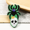 Miniatyrbilde 6 av 10: Halloween-hårklemmer Hårkloklemmer 6 6 6