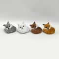 Miniatyrbillede 8 af 10: Simulering Furry Fox Model Rævefigurer BRUN C C Brown C-C