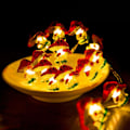 Miniatyrbillede 4 af 10: 3D Mushroom Lamp String Lamper Mushroom 2M 20LED-BATTERI 2M 2m 20Led-Battery